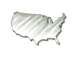 map of the us art